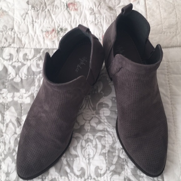 Style & Co Gray Suede 2.5" Stacked Heel Boot - Picture 7 of 10